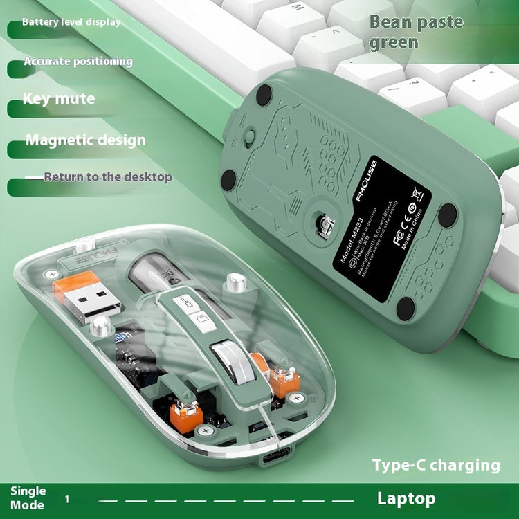 Transparent Wireless Office Mouse