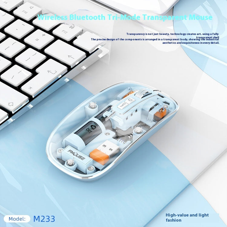 Transparent Wireless Office Mouse