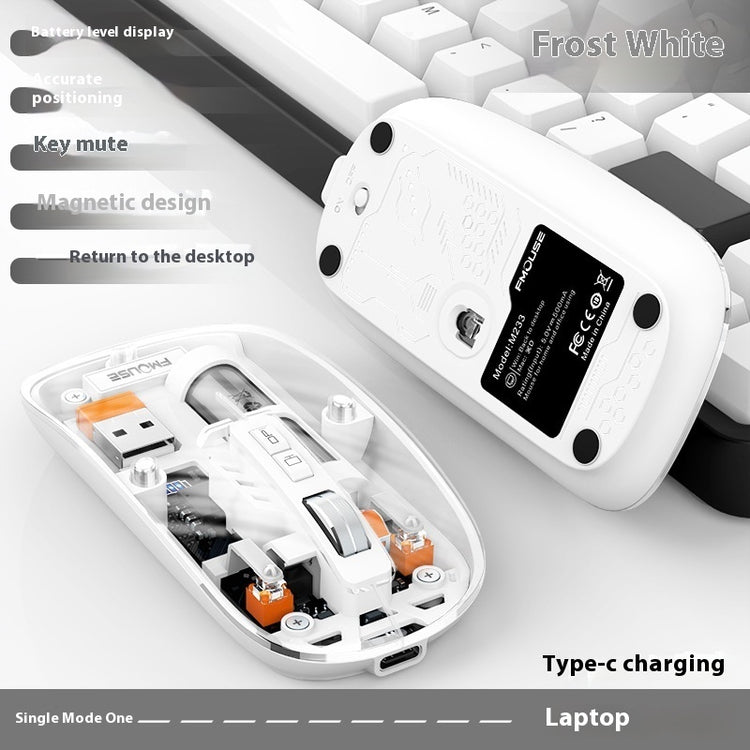 Transparent Wireless Office Mouse