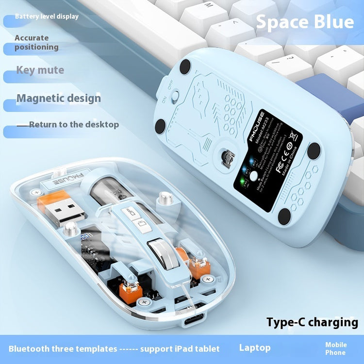 Transparent Wireless Office Mouse