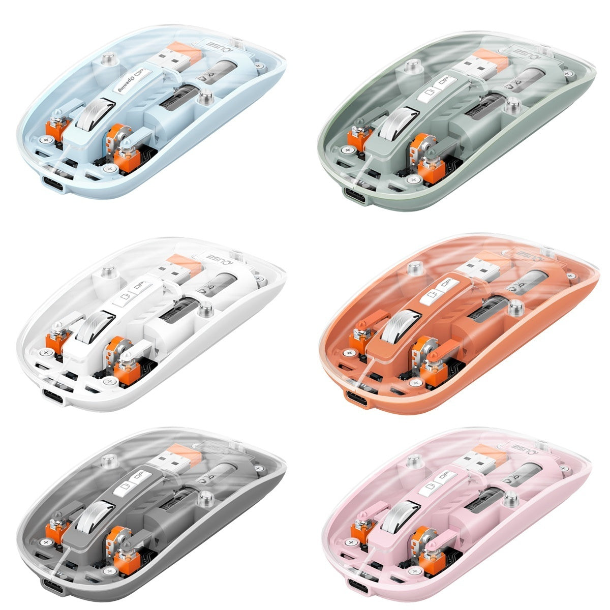 Transparent Wireless Office Mouse