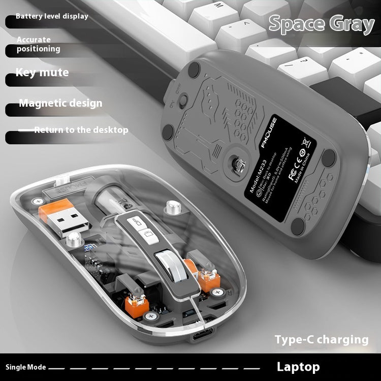 Transparent Wireless Office Mouse